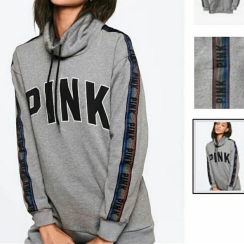 victoria secret vs campus pullover cowl neck sweater